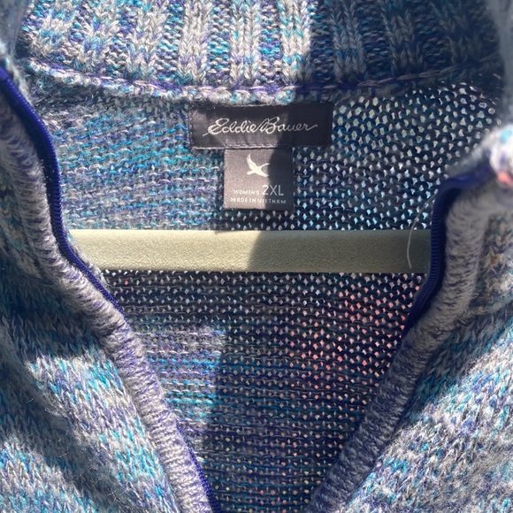 Eddie Bauer - 2XL purple zip up shirt - Picture 3 of 8